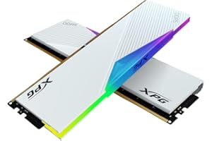 XPG Lancer DDR5 RGB 6000MHz 32GB (2x16GB) CL40-40-40 UDIMM 288-Pins Desktop SDRAM Memory RAM Kit White Heatsink (AX5U6000C401