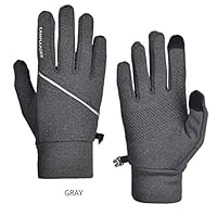 Meiyiu Outdoor Warm Gloves Woman Man Winter Sports Gloves Reflective Treatment Cycling Football Skid Windproof Waterproof Touch Screen Fleece Gloves Riding Equipment Gray M