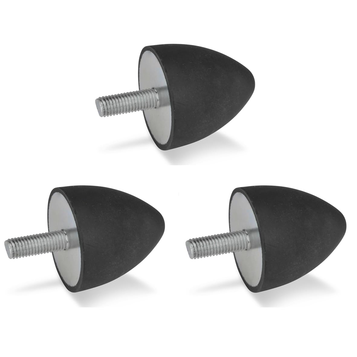Ganter Normelemente GN 353-35-40-M8-S-55 Stop Buffer with Screw, Black, Gewinde d2: M8