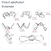 IQ Toys,EasyULT IQ Test Mind Game Toys Brain Teaser Metal Wire Puzzles Magic Trick Toy,Metal puzzle(8 Pack)