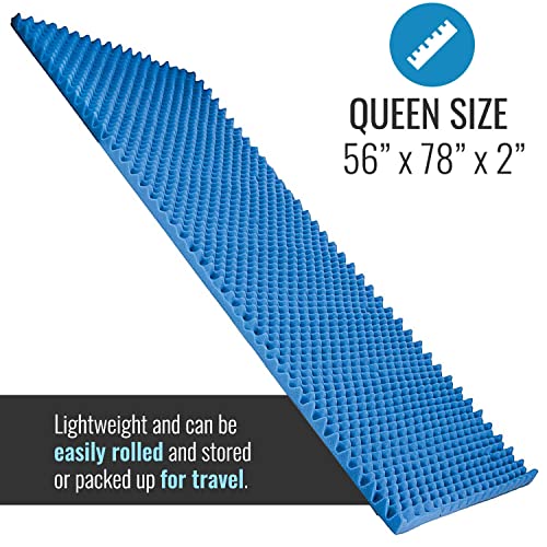 DMI Foam Mattress Topper, Egg Crate Foam Pad, Mattress Pad and Bed