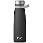 S'well Stainless Steel Traveler With Handle, 40oz, Onyx, Triple Layered Vacuum Insulated Containers Keeps Drinks Cold for 60 Hours and Hot for 20, BPA Free, Easy Carrying On the Go