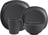Greentainer Unbreakable Lightweight Dinnerware Set Service for 4 Grey view 7