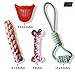 EZGO Dog Toys, Puppy Toys, Small Dog Toys, Dog Chew Toys, Puppy Chew Toys, Best Dog Toy Set, tug Toys, Dog Rope Toys for Healthy & Happy Small, Medium and Large Dogs and Puppies
