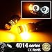 JDM ASTAR Extremely Bright 4014 Chips 3156 3057 3157 4057 4157 LED Bulbs with Projector,Amber Yellow ( Only work for standard socket , not for ck socket)