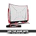 Rukket 5x5 Baseball & Softball Net | Practice Hitting, Pitching, Batting and Catching | Backstop Screen Equipment Training Aids | Strike Zone Target (5x5 Net + Target)