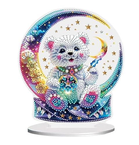 Syntego 5D DIY Teddy Bear Diamond Art Kit Crystal Embroidery