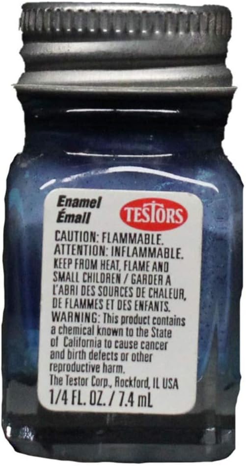 Testors Gloss Enamel Paint Blue 0.25 oz Bottle 1110 Toys