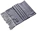 Marino Mens Double Layer Satin Silk Scarf, Extra Soft, and Sleek Fashion Wrap Accessory with Designer Print