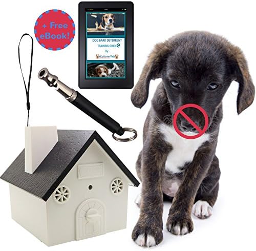 Dog Barking Control Devices Outdoor – Barking Controller Silencer – Ultrasonic Bark Control – Barking Dog Deterrent – Stop Dog Barking - Anti Dog Barking Device - Free Dog Whistle, Lanyard, Hang Rope!