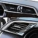 x xotic tech Carbon Fiber ABS Car Interior Front Side and Console Air Outlet Vent Frame Trim Cover Sticker for Honda 10th Gen Civic 2016 2017 2018 2019 2020 2021