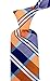 Scott Allan Collection Orange & Blue Ties for Him - Buffalo Plaid for Men - Woven Necktie - Orange and Blue Wedding Ties