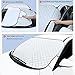 Big Hippo Windshield Snow Cover, Extra Large & Thick Ice Cover Windproof with Door Flaps Protect Windshield and Wiper from Ice,Snow, Frost,Sun in All Weather, Fit for Most Vehicle 62.99