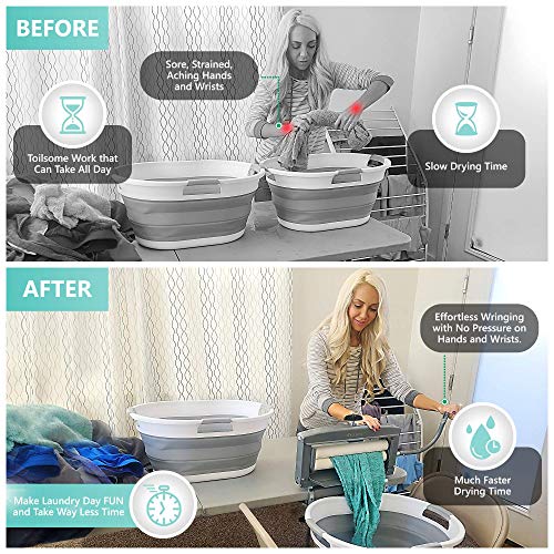 Calliger Clothes Wringer Better Moisture Removal than Portable