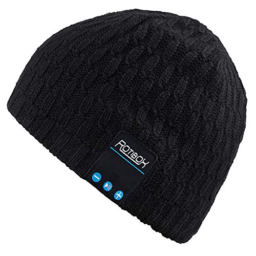 Mydeal Bluetooth Beanie Hat Winter Warm Soft Knit Cap with Wireless Headphone Headset Earphone Stereo Speaker Microphone Hands Free for Outdoor Sport,Compatible with Iphone Android Cell Phones - Black - Thumbnail 7