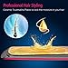 AmoVee Touchscreen Flat Iron 1 Inch Ceramic Tourmaline Hair Straightener and Curler Adjustable Temperature for All Hair Types Instant Heat Dual Voltagethumb 3