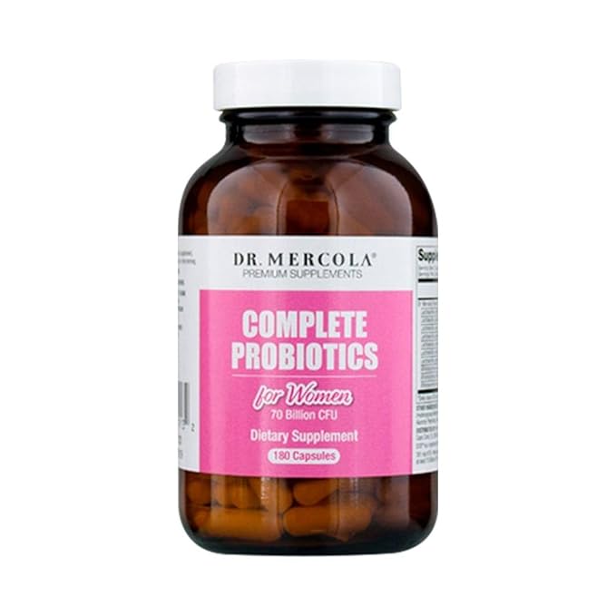 Dr Mercola Complete Probiotics for Women, 70 Billion CFU, 3 Month