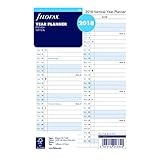 Filofax 2018 A5 Full Year Vertical Planner Refill, 8.25 x 5.75 inches (C68501-18)