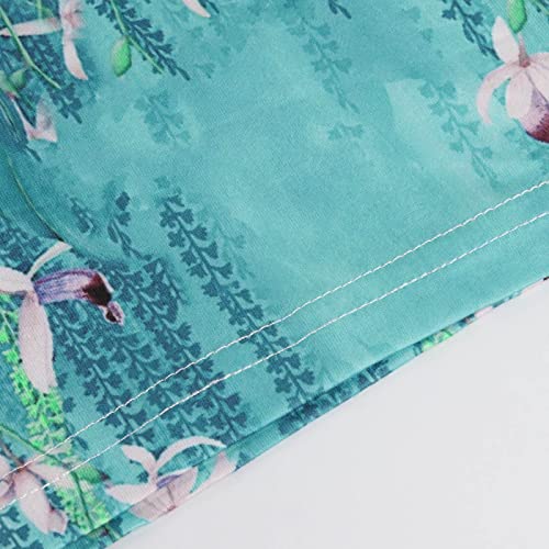 Plus Size Tops for Women Summer Short Sleeve Tops V Neck Casual Workout T Shirts Loose Floral Tunic Basic Tees Henley Tops