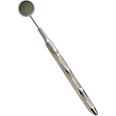 Cynamed Premium German -New Design Hollow Dental Mirror Handle with Replaceable Dental Mouth Mirror #5 Teeth Inspection Cleaning Examination Tool (1 Each)