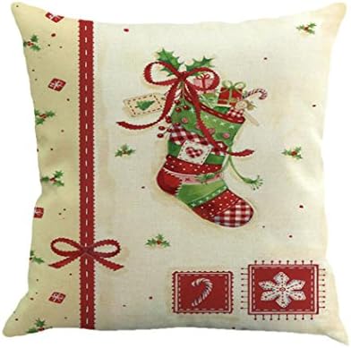 Kavitoz Hot Sale! Christmas Pillow Case, Printing Dyeing Sofa Bed Home Decor Xmas Pillow Cover Festival Party Coffee Cushion Cover 45cmx45cm By (B)