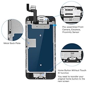 BuTure Schermo per iPhone 6S (Nero) - immagine 4