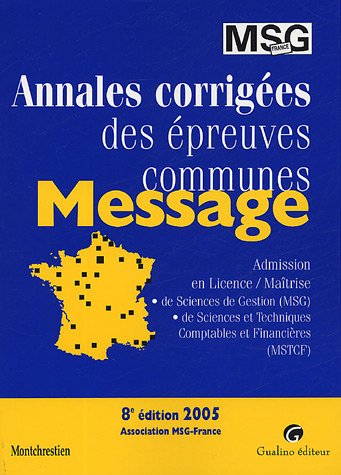 Annales corrigées des épreuves communes