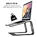 MoKo Laptop Riser Stand, Universal Detachable Portable Sturdy Aluminum Alloy Notebook PC Desk Holder, Compatible with Acer, ASUS, HP, Sony, Dell XPS, Lenovo Between 11″-15.6″, Blackthumb 2