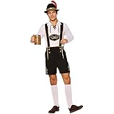 Spirit Halloween Adult Oktoberfest Lederhosen Costume, Bavarian Festival Outfit, German Celebration Suspender Outfit