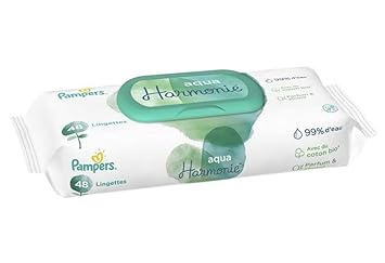 48lingettes Pampers Aqua Harmonie Lingettes Pour Bebe Orinales Y Taburetes Toallitas Humedas