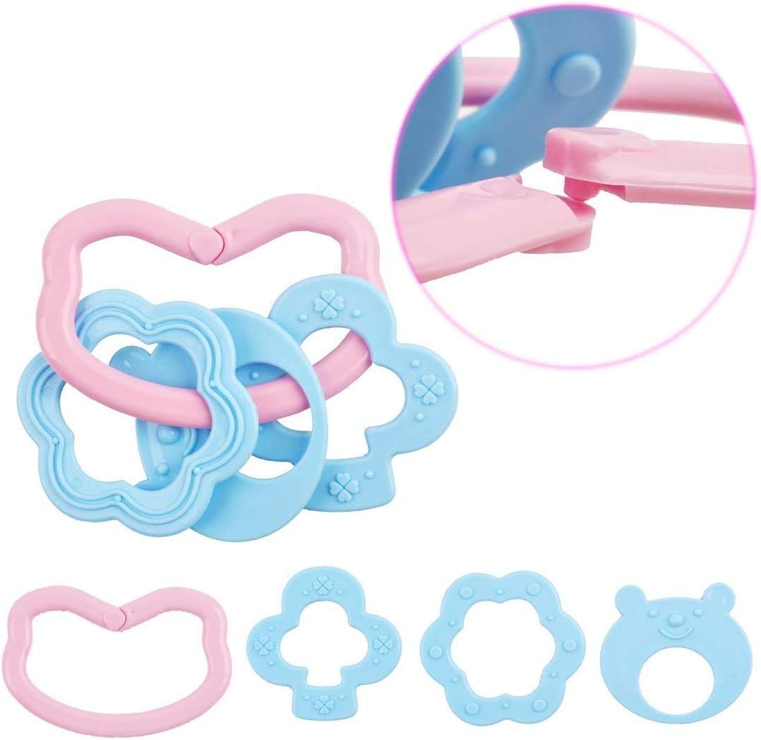 deAO Baby Doll Accessories Set 40PCS Pretend Play Role Play Games Set including Baby Feeding Accessories, Bag, Doll Bear - Image 4