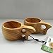 Nordic Style Kuksa Wooden Portable Water Cup/ Camping Mug (200ml)