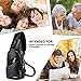 Men PU Leather Sling Backpack Small Chest Shoulder Crossbody Bag with USB Charging Port for Travel Hiking Cycling