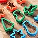12 Pcs Christmas Cookie Cutters with Comfort Grip - Stainless Steel Holiday Cookie Cutters Includes Christmas Tree Snowflakes Snowman Gingerbread Candy Cane etc