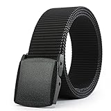 WYuZe Mens Tactical Outdoor Sports Design Web Belt Removable Plastic Buckle Belt