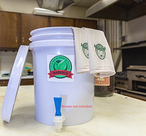 (2 PACK - 5 GALLON TWO 2/PLY FILTERS) INTRODUCTORY PRICING Madesco's "BIG DADDY" Restaurant Grade Cold Brew Coffee Filter (bucket/dispenser not included)
