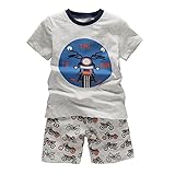 Toddler Boys Pajamas B.GKAKA The Moto on The Way Short Set Kids Sleepwear Clothes 100% Cotton