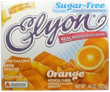 Elyon Sugar Free Orange Gelatin Dessert by Elyon Products Case of 24 x .44 oz