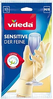 Vileda Der Feine Sensitive Gummihandschuh für maximales Tastempfinden, Größe M, 1 Paar