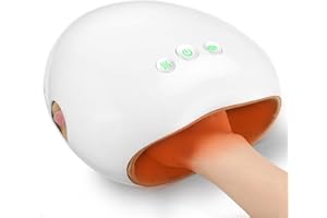 NOWWISH Hand Massager with Heat and Compression for Arthritis and Carpal Tunnel Relief at Home, Portable Electric Cordless Hand Massager with 3 Heat Settings & 3 Compression Levels, Christmas Gifts for Women