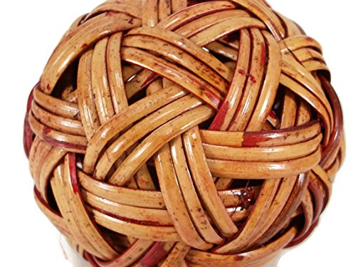 Rattan Ball Small Handmade Sepak Takraw Sport Kick Ball Rattan 4 Inches