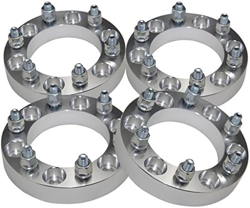 4pcs 1" 6x5.5 to 6x5.5 Wheel Spacers Adapters 6x139.7 with 12x1.5 Studs for 6 Lug Toyota 4Runner 96-15, FJ Cruiser 07-14, Tacoma 01-15, Sequoia, Tundra
