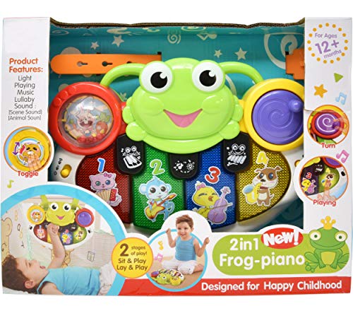 Discover and Play Musical Toy - Piano Learning Keyboard and Crib Accessories Toy with Music and Sound, Learn Animal Sounds, Numbers and More, Educational Sing Along for Infants, Toddlers and Kids