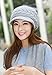 HINDAWI Winter Hats for Women Girls Warm Wool Knit Newsboy Hat Snow Ski Skull Cap with Visor Grey