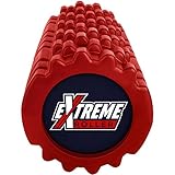 Extreme Muscle Foam Roller - High Density Grid Provides Deep Massage For Tight Muscles - For Pilates, Yoga, Running, Physical Therapy & Sports - Red