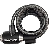 Kryptonite KryptoFlex Bike Lock Cable, 6FT Long 10mm Thick Heavy Duty Braided Steel Cable Anti-Theft Security Lock for Outdoor Equipment, Combination/Key Bike Lock