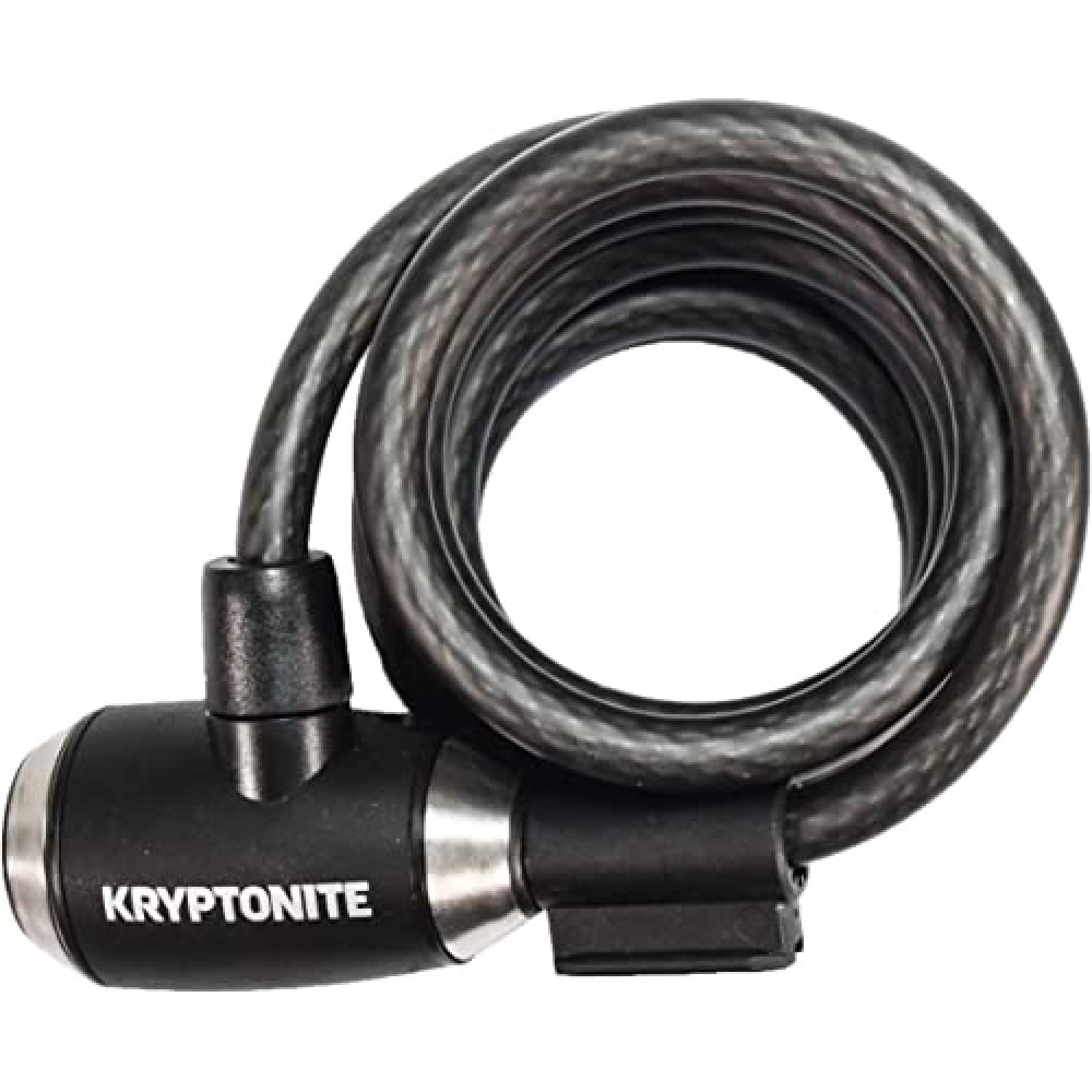 Kryptonite KryptoFlex Bike Lock Cable, 6FT Long 10mm Thick Heavy Duty Braided Steel Cable Anti-Theft Security Lock for Outdoor Equipment, Combination/Key Bike Lock