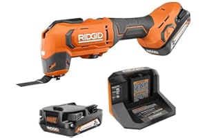 PACROBAN 18V Cordless Oscillating Multi-Tool Kit with (2) 2.0 Ah Batteries and Charger
