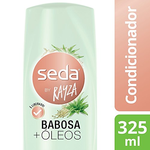 Linha Babosa + Oleos Seda - Condicionador by Rayza 325 Ml - (Seda Aloe Vera + Oils Collection - Conditioner By Rayza 11 Fl Oz)