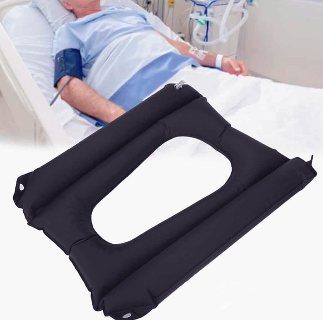 HWI Inflatable Cushion Chair Nursing Bed Sore Seat Pad for Disabled Bedridden Elderly Toilet Chair Wheelchair Accessories
